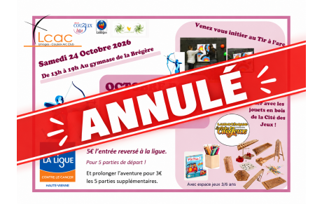 🚨 ANNULATION – JOURNÉE OCTOBRE ROSE DU 24 OCTOBRE 🎀